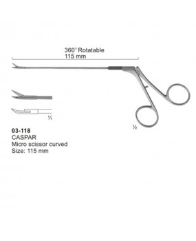 Micro Scissors (Spring Type )with Flat Handles